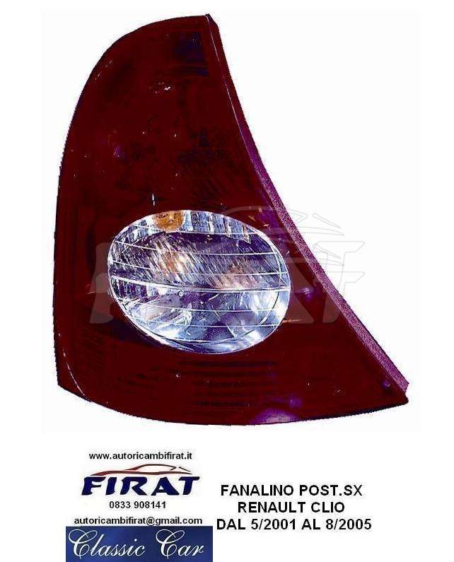 FANALINO RENAULT CLIO 01-05 POST.SX